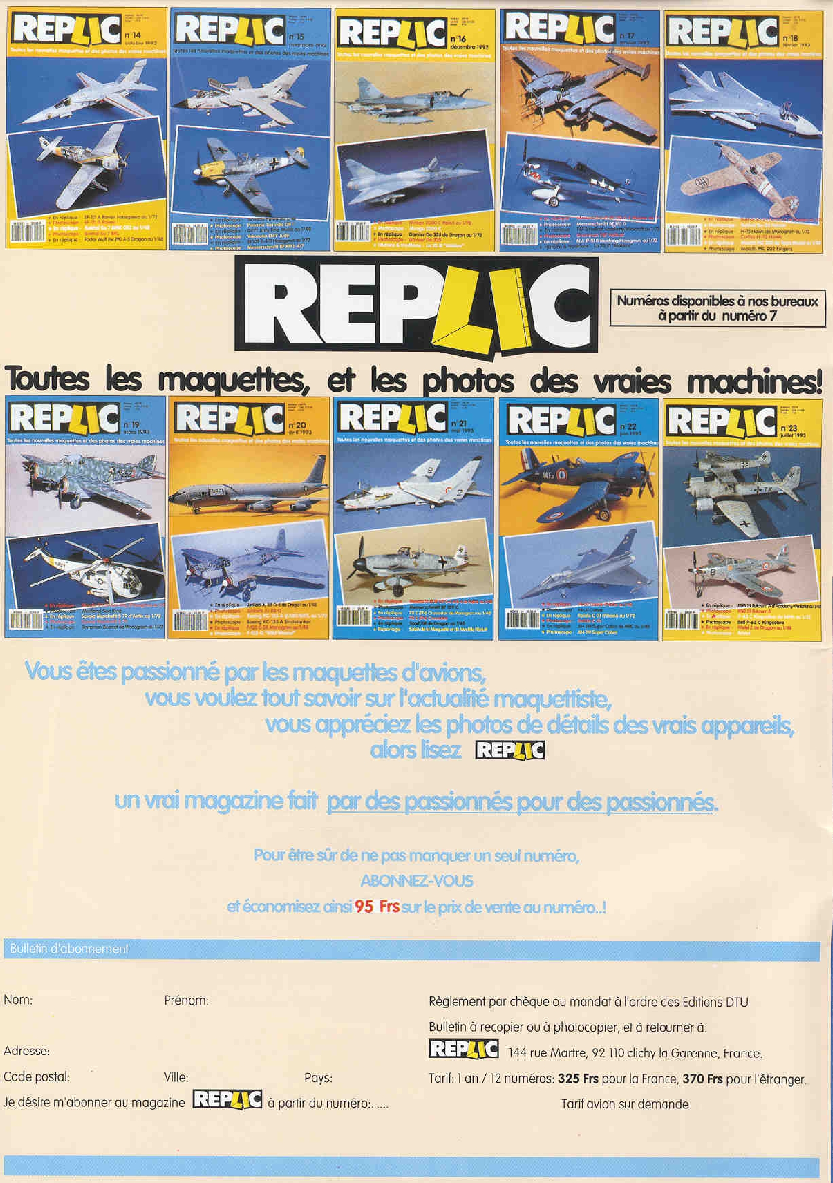 Replic 026 - P-38J Lightning, Vought V-156F Vindicator, Bachem Ba-349 Natter